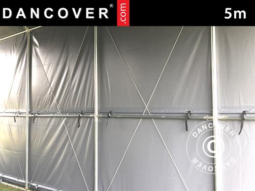 Kit Cavo d’Acciaio Extra Robusto per capannone tenda PRO 5m (altezza laterale 2m/inclinazione del tetto: 30°)