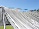 Griestu dekora un balstu aizskaru paka, 6x12m pasākumu teltij, Balts
