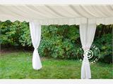 Marquee lining and leg curtain pack, White, for 6x12 m marquee