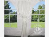 Marquee lining and leg curtain pack, White, for 6x8 m marquee Semi Pro Plus