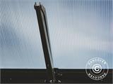 Fenêtre d’aération avec dispositif d’ouverture automatique pour serre Strong NOVA 4m de large, argenté