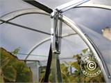 Ventilationsfönster med automatisk öppnare för växthus Strong NOVA 6m brett, Silver