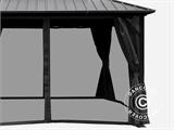 Sidewall kit for gazebo San Francisco 3x3.65 m, Dark Grey