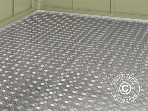 Metal flooring w/3 plates for Hörmann garden shed Elegant Typ1, Silver