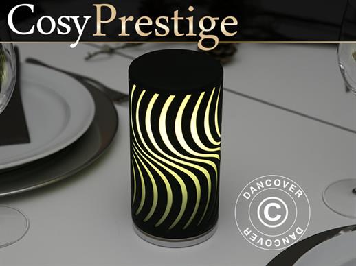 LED-lampa Zigzag, Prestige-serien, Svart