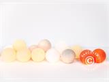 Happy Lights Guirlande, 35 balles, Orange de couleur