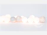 Happy Lights lichtketting, 35 ballen, Zilver kleurige