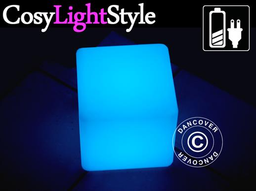 LED-Beleuchtung würfelförmig, 20x20cm, Mehrfachfunktion, Mehrfarbig