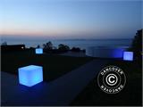 LED kube, 50x50cm, Multifunktion, Multifarvet