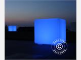 LED-kub ljus, 50x50cm, Multifunktion, Multifärg