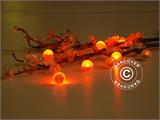 Šventinės lemputės LED, Fairy Berry, Oranzine, 24 vnt.