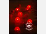 Party Licht, Fairy Berry, LED Rood, 24  stk.