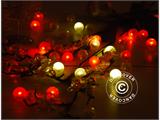 Party Licht, Fairy Berry, LED Rood, 24  stk.