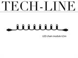 LED-valoketjun moduuli, Tech-Line, 4,5m, Lämmin Valkoinen