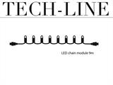 Modulo catena LED, Tech-Line, 9m, Bianco Caldo, SOLO 1 PZ. DISPONIBILE