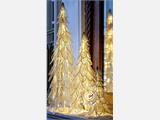 LED Christmas tree, Siv, 26 cm, White