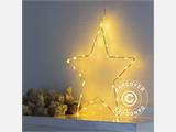 LED Fairy lights, Star, Small, Liva, 30 cm, White/Warm white