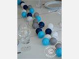 Guirlande boule coton, LED, Aquarius, 30 LED, Camaïeu de bleu, RESTE SEULEMENT 2 PC
