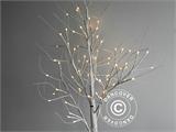 Arbre lumineux décoratif façon bouleau, 1,5m, blanc chaud, 72 LED