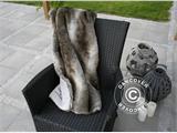 Faux Fur Blanket 130x165 cm, Mixed Brown colours ONLY 1 PCS. LEFT
