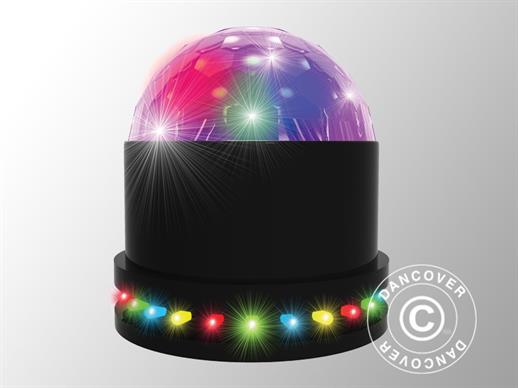 Luz disco, 27 luces LED, 12x12x13cm, Multicolor