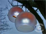 Lampe suspendue avec crochet, LED, 8x8,5x8cm, Blanc, 4 pcs