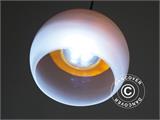 Lámpara colgante con gancho, LED, 8x8,5x8 cm, Blanca, 4 uds.