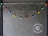 Cadena de luces de LED, 7,25m, Negro/Multicolor