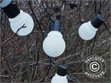 LED Valoketju, 6m, Musta/Huurre/Kylmä Valkoinen