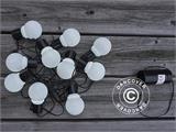 LED Fairy Lights, 6 m, Black/Frosted/Cool White