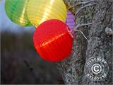 Guirlande avec 15 boules en plastique, 17m, Multicolore, RESTE SEULEMENT 1 PC