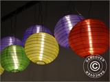 Catena di luci con 15 sfere, 17m, Multicolore, SOLO 1 PZ. DISPONIBILE