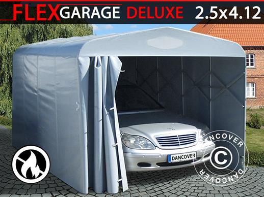 Garagem túnel dobrável (Carro), 2,5x4,12x2,15m, Cinza

