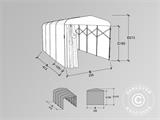 Faltgarage Tunnel (Auto), ECO, 2,5x4,12x2,15m, grau