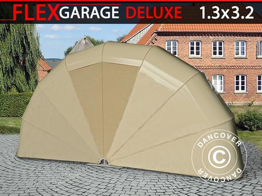 Folding garage (MC), 1.3x3.2x1.6 m, Beige