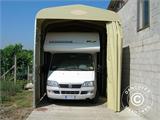 Box auto tunnel (Caravan), 3x6,18x3,6m, Beige