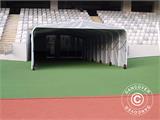 Túnel de estadio, plegable, 2x10,3x2,2m, Blanco