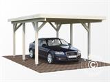 Wooden carport, 3.6x5.12x2.32 m, 11.7 m², Natural ONLY 1 PC. LEFT