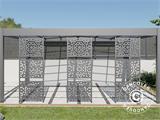 Carport Libeccio 3 w/side panels, 3.26x5.09x2.34 m, Anthracite