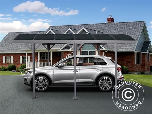 Carport Boston, 3,02x4,37m, Gris foncé