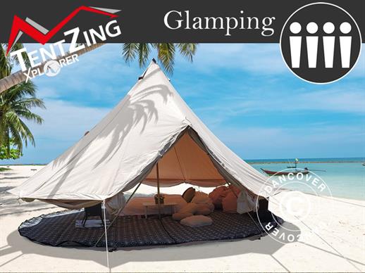Lavvo til glamping, TentZing® 4x4m, 4 personer, Sandfarget