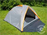 Camping tent, TentZing® Xplorer, 4 persons, Orange/Grey