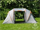Camping tent, TentZing® Xplorer family, 4 persons, Orange/Grey