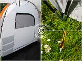 Camping tent, TentZing® Xplorer family, 4 persons, Orange/Grey