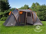 Tente de camping, TentZing® Xplorer familiale, 4 personnes, Orange/Gris foncé