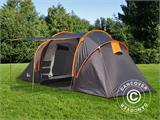 Kempinga telts, TentZing® Xplorer ģimenei, 4 personām, Oranžs/Tumši pelēks