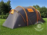 Kempinga telts, TentZing® Xplorer ģimenei, 4 personām, Oranžs/Tumši pelēks