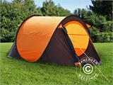 Campingtält pop-up, FlashTents®, 2 personer, Small, Orange/Mörkgrå, BARA 1 ST. KVAR