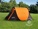 Campingtält pop-up, FlashTents®, 2 personer, Small, Orange/Mörkgrå, BARA 1 ST. KVAR