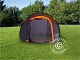 Tente de camping pop-up, FlashTents®, 2 personnes, Small, Orange/Gris foncé, RESTE SEULEMENT 1 PC
